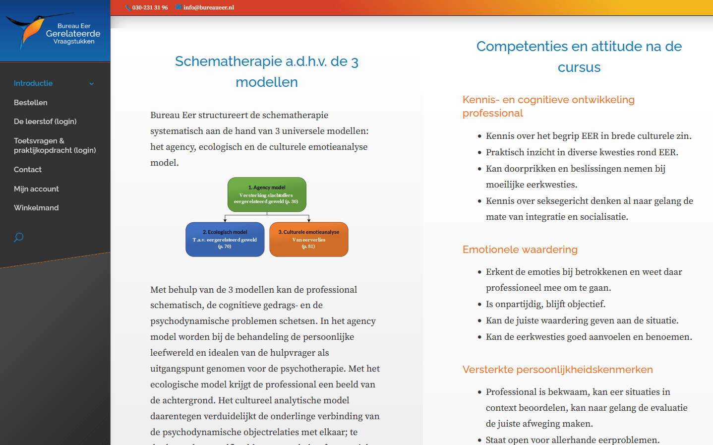 Bureau Eer e-learning opleiding eer geweld, hoe te voorkomen en hoe je hier sterker uit kunt komen